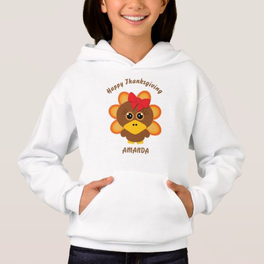 Bon thanksgiving avec votre Sweat - shirt à capuch (Devant)