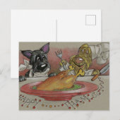 Bon thanksgiving, Bonne Turquie jour Carte postale (Devant / Derrière)