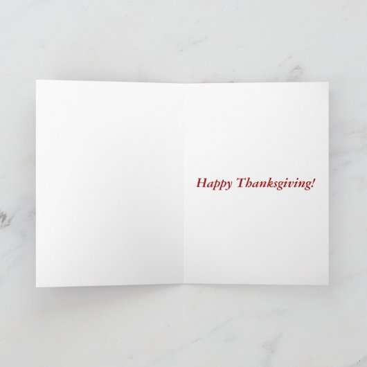 Bon thanksgiving - carte (Intérieur)
