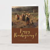 Bon thanksgiving Carte de récolte de pommes de ter (Devant)