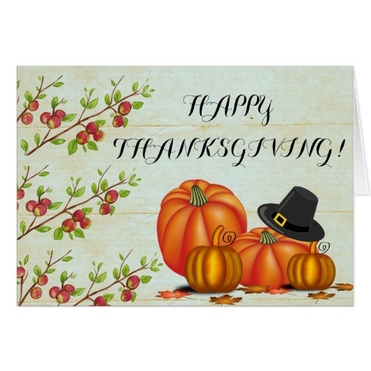 BON THANKSGIVING ! Carte de vœux (Devant horizontal)