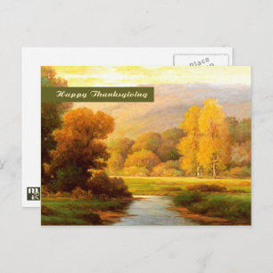 Bon thanksgiving. Carte postale Art