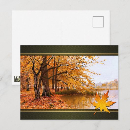 Bon thanksgiving. Carte postale Art (Devant / Derrière)