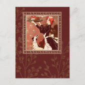Bon thanksgiving. Carte postale Art vintage (Devant)