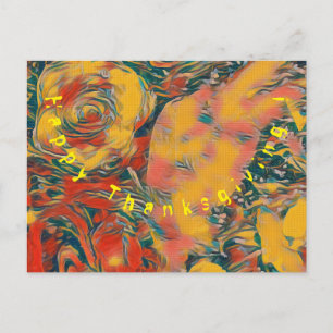BON THANKSGIVING ! Carte postale pour fêtes annuel