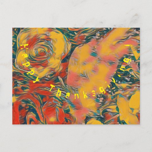 BON THANKSGIVING ! Carte postale pour fêtes annuel (Devant)