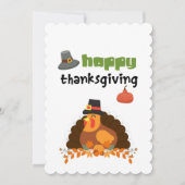 Bon thanksgiving - Carte Turquie amusante (Devant)