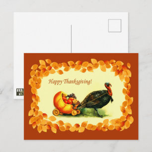 Bon thanksgiving. Cartes postales de conception vi