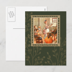 Bon thanksgiving. Cartes postales vintage