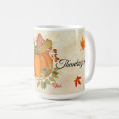 Bon thanksgiving Citrouille Mug (Devant droit)