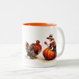 bon thanksgiving. Conception vintage Mugs Cadeaux