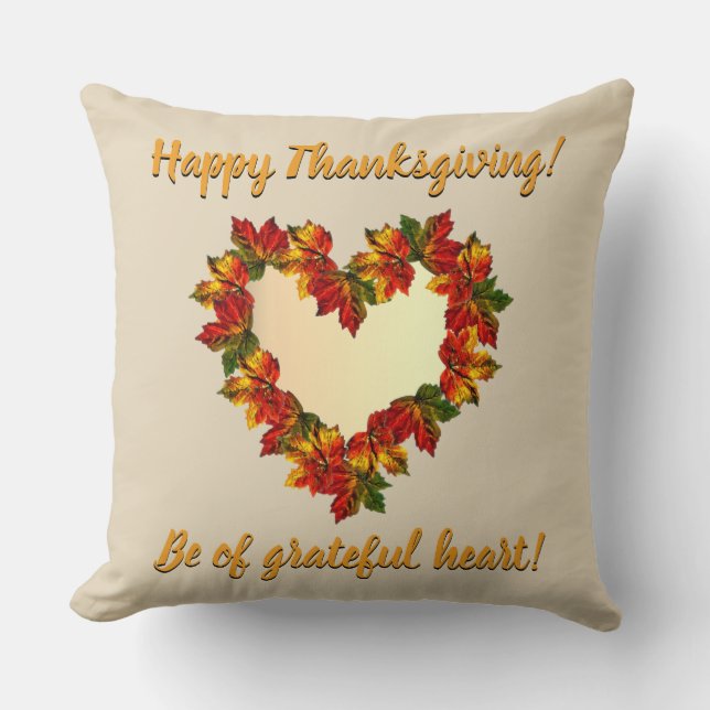 BON THANKSGIVING ! coussin de 20 po x 20 po (Recto)