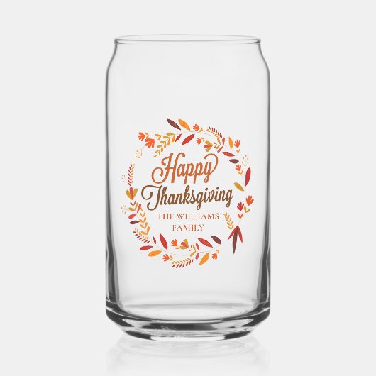 Bon thanksgiving Cute Feu d'automne personnalisé (Recto)