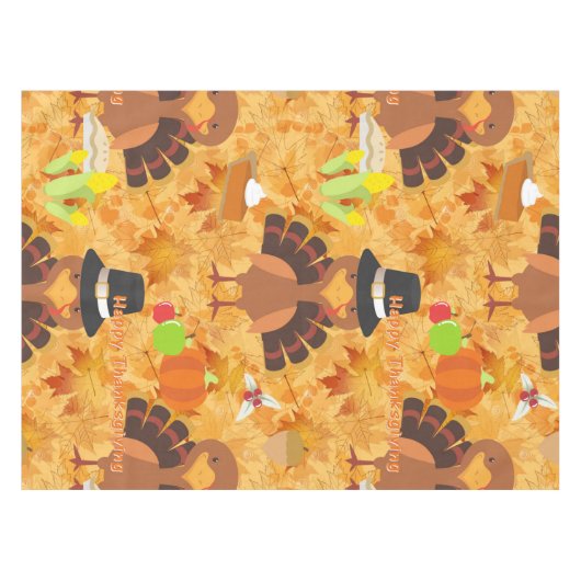 bon thanksgiving dinde nappe nappe table (Devant (Horizontal))