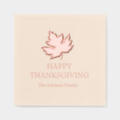 Bon thanksgiving Feuille d'automne (Recto)