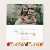 Bon thanksgiving Feuilles d'automne (Inside Unfolded)