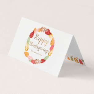 Bon thanksgiving Feuilles d'automne