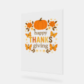 Bon thanksgiving Floral Citrouille classique T-shi (Angle)