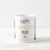 Bon thanksgiving Maman 2 Photos Carrés Café Mug (Centre)