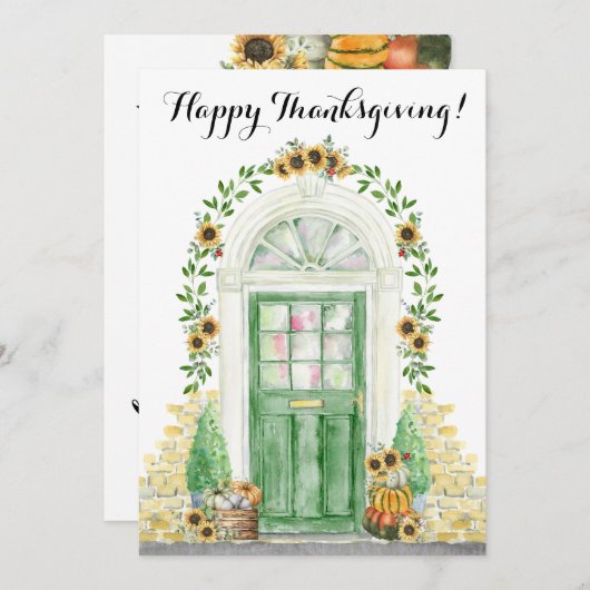 Bon thanksgiving Nouveau Faire-part résidentiel (Devant / Derrière)