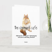 Bon thanksgiving peu de carte de tamia (Dos)