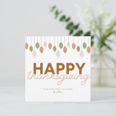 BON THANKSGIVING RETRO | Carte de voeux (Debout devant)