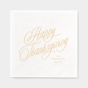 Bon thanksgiving simple script élégant