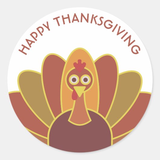 Bon thanksgiving simple Turquie | Sticker (Devant)