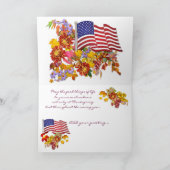 Bon thanksgiving soeur ~ Carte (Intérieur)