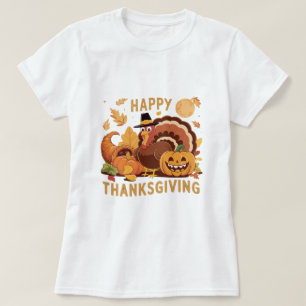 Bon thanksgiving T-shirt de récolte d'automne