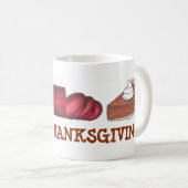 Bon thanksgiving Turc Cranberry Pie Slice Mug (Devant droit)