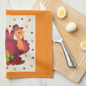 Bon thanksgiving Turquie serviette de cuisine (Quart Plié)