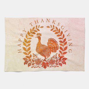 Bon thanksgiving Turquie serviette de cuisine
