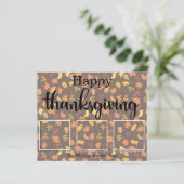 bon thanksgiving vacances 3 photos carte collage (Debout devant)