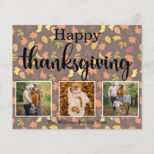 bon thanksgiving vacances 3 photos carte collage