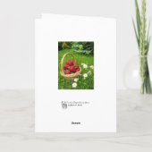Bon thanksgiving vierge avec carte de fraises (Dos)