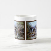 Bon thanksgiving vintage-américain Mug (Centre)