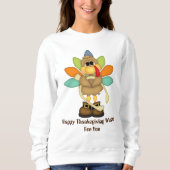 Bon thanksgiving voeux turquie sweatshirt (Devant)