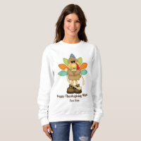Bon thanksgiving voeux turquie sweatshirt