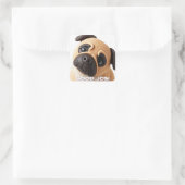 BON TRAVAIL AUTOCOLLANT CHIEN (Sac)