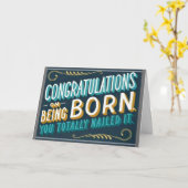 BON TRAVAIL ET HEUREUX **21e** Carte d'anniversair (Fleur jaune)