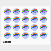 Bon travail Sticker Arc-en-ciel, petit (Feuille)