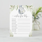 Bon voeux pour la carte d'éléphant neutre pour le  (Debout devant)