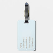 "Bon Voyage!" 3  schepen op Zee Custom Bagagelabel (Achterkant verticaal)