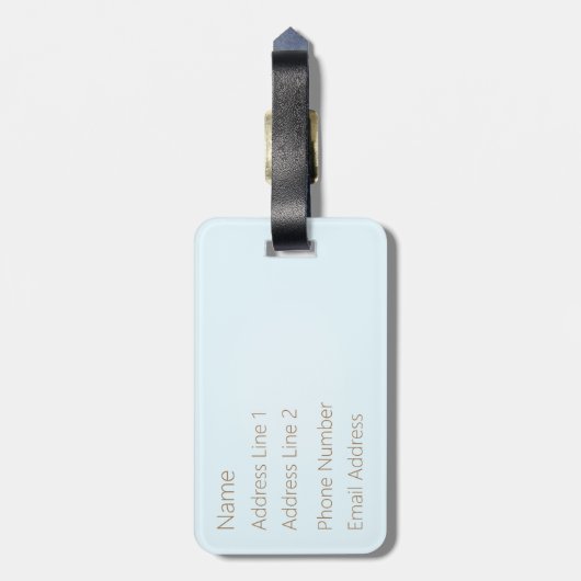 "Bon Voyage!" 3  schepen op Zee Custom Bagagelabel (Achterkant verticaal)