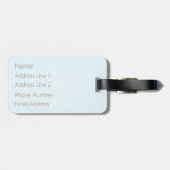 "Bon Voyage!" 3  schepen op Zee Custom Bagagelabel (Achterkant horizontaal)