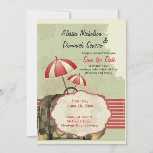 Bon Voyage Aankondiging van de definitieve datum (Voorkant)