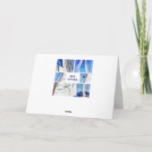 Bon Voyage Agean Gulet Artistic Collage Kaart (Achterkant)