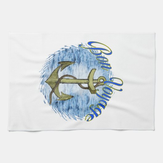 Bon Voyage American MoJo Kitchen Towel Theedoek (Horizontaal)