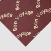 Bon Voyage Arches op Dark Red Tissuepapier (Detail)